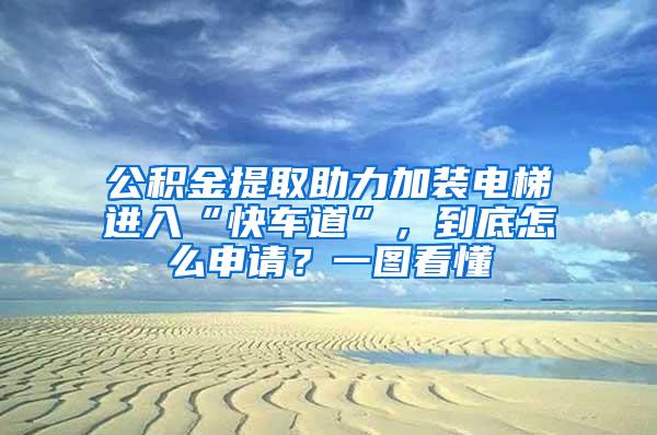 公积金提取助力加装电梯进入“快车道”，到底怎么申请？一图看懂