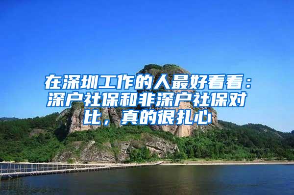 在深圳工作的人最好看看：深户社保和非深户社保对比，真的很扎心