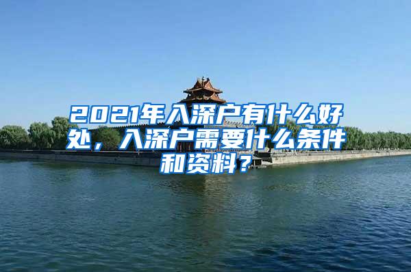 2021年入深户有什么好处，入深户需要什么条件和资料？