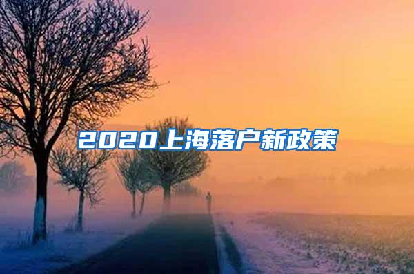 2020上海落户新政策