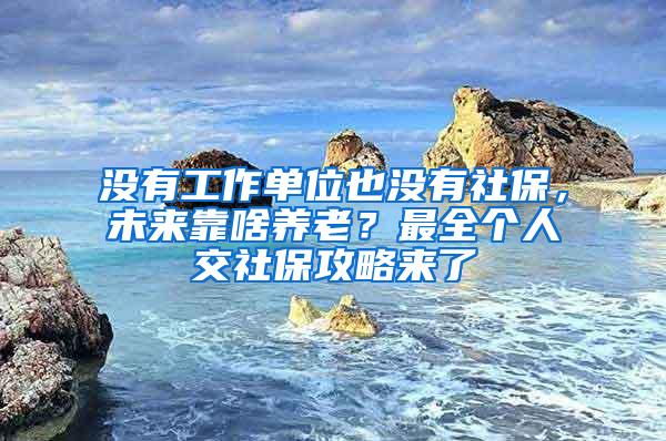 没有工作单位也没有社保，未来靠啥养老？最全个人交社保攻略来了