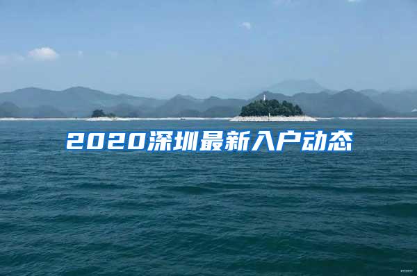 2020深圳最新入户动态