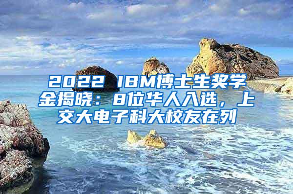 2022 IBM博士生奖学金揭晓：8位华人入选，上交大电子科大校友在列