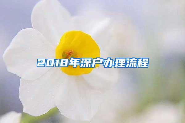 2018年深户办理流程