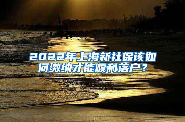 2022年上海新社保该如何缴纳才能顺利落户？