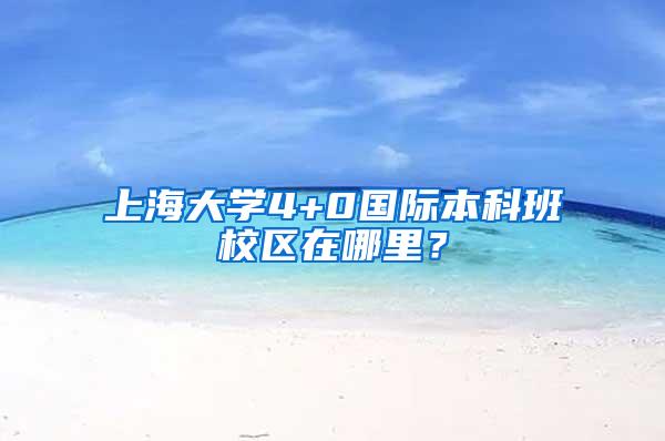 上海大学4+0国际本科班校区在哪里？