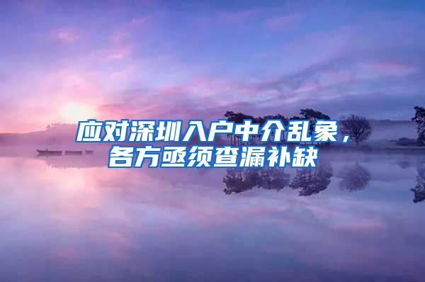 应对深圳入户中介乱象，各方亟须查漏补缺