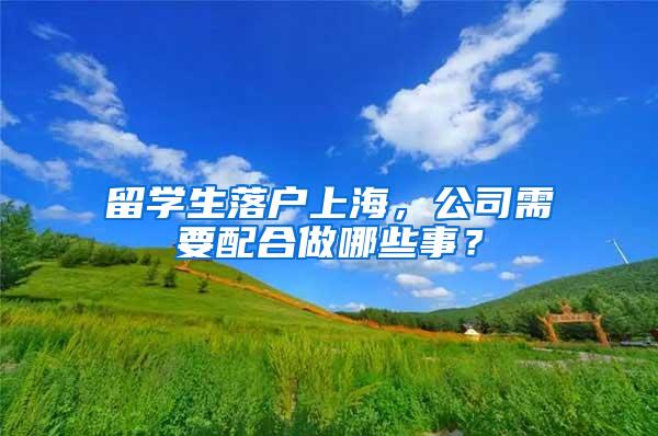 留学生落户上海，公司需要配合做哪些事？