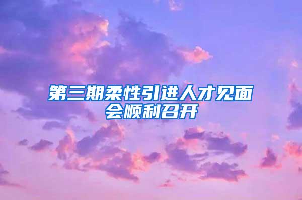 第三期柔性引进人才见面会顺利召开