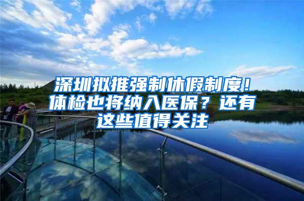 深圳拟推强制休假制度！体检也将纳入医保？还有这些值得关注