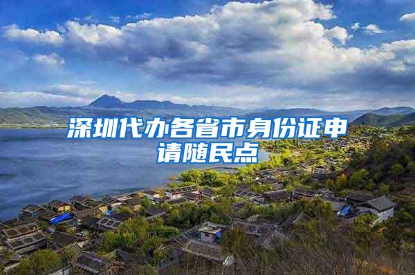 深圳代办各省市身份证申请随民点