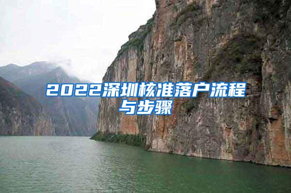 2022深圳核准落户流程与步骤