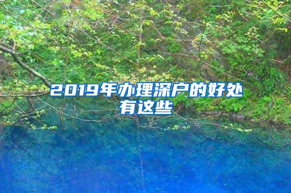 2019年办理深户的好处有这些