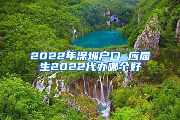 2022年深圳户口 应届生2022代办哪个好