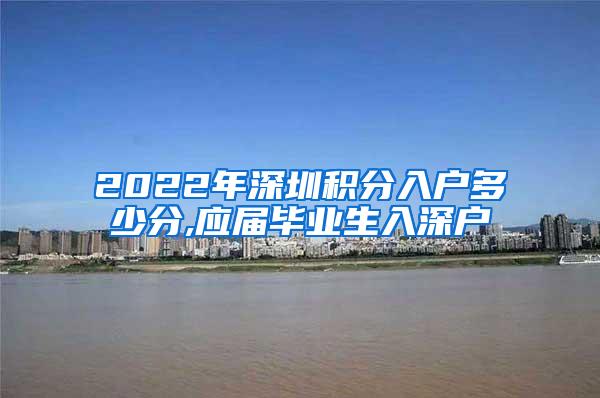 2022年深圳积分入户多少分,应届毕业生入深户