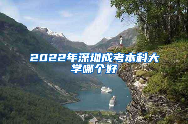 2022年深圳成考本科大学哪个好