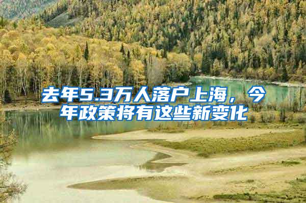 去年5.3万人落户上海，今年政策将有这些新变化