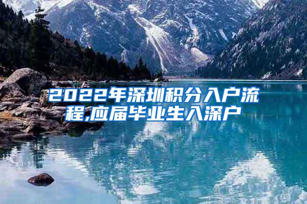 2022年深圳积分入户流程,应届毕业生入深户