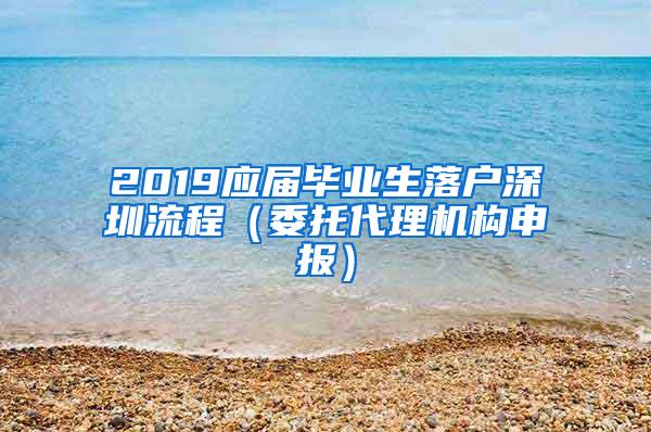 2019应届毕业生落户深圳流程（委托代理机构申报）