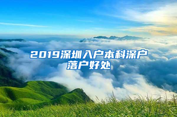 2019深圳入户本科深户落户好处