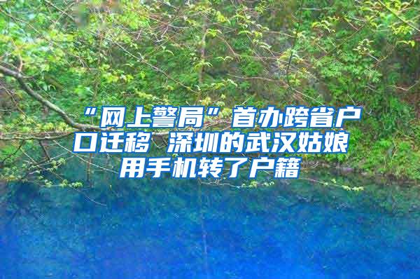 “网上警局”首办跨省户口迁移 深圳的武汉姑娘用手机转了户籍