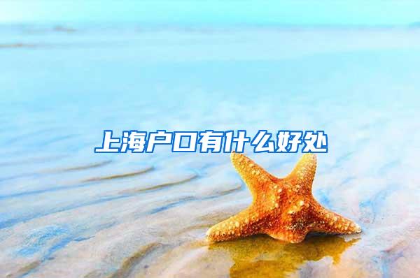 上海户口有什么好处