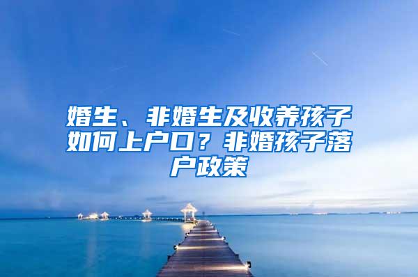 婚生、非婚生及收养孩子如何上户口？非婚孩子落户政策