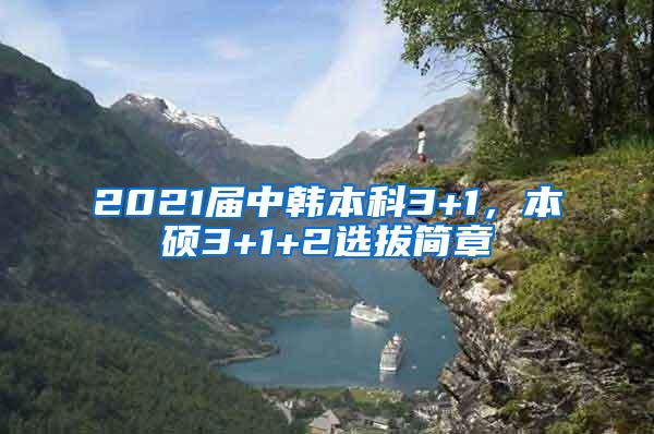 2021届中韩本科3+1，本硕3+1+2选拔简章