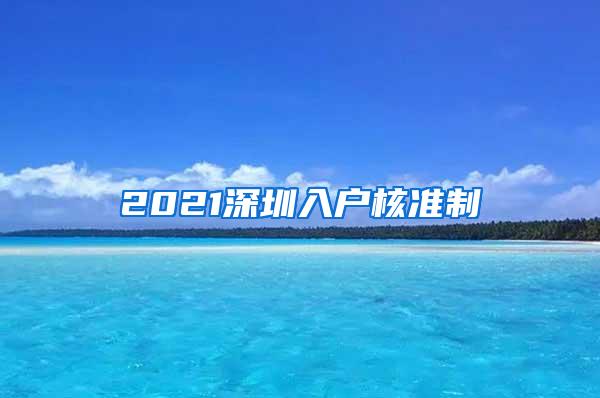 2021深圳入户核准制