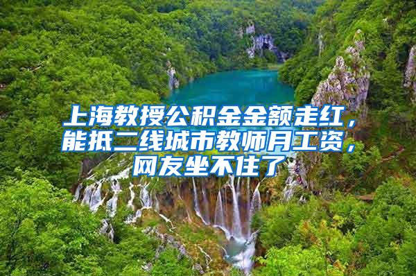 上海教授公积金金额走红，能抵二线城市教师月工资，网友坐不住了