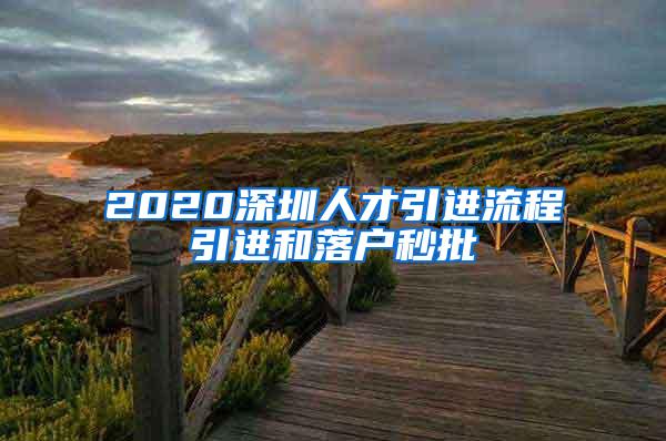 2020深圳人才引进流程引进和落户秒批