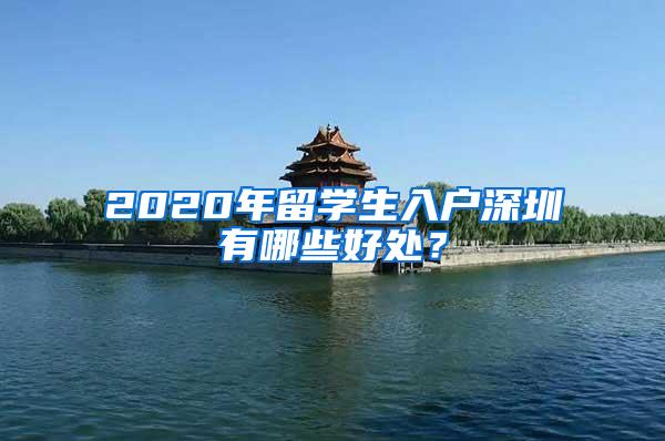 2020年留学生入户深圳有哪些好处？