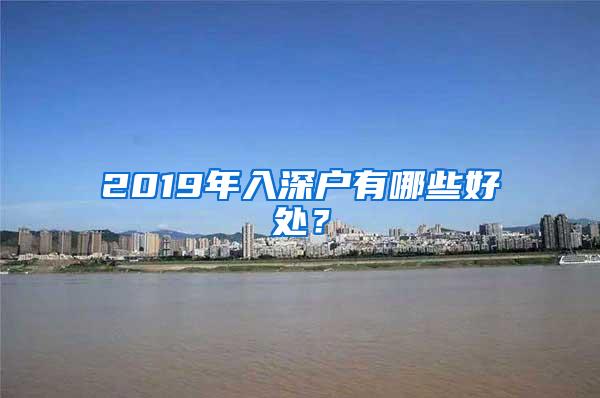 2019年入深户有哪些好处？