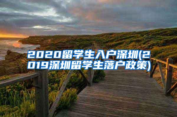 2020留学生入户深圳(2019深圳留学生落户政策)