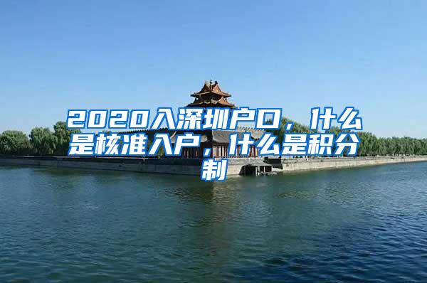 2020入深圳户口，什么是核准入户，什么是积分制