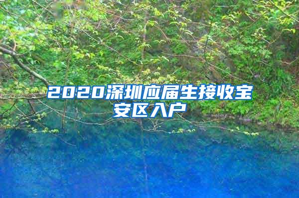 2020深圳应届生接收宝安区入户