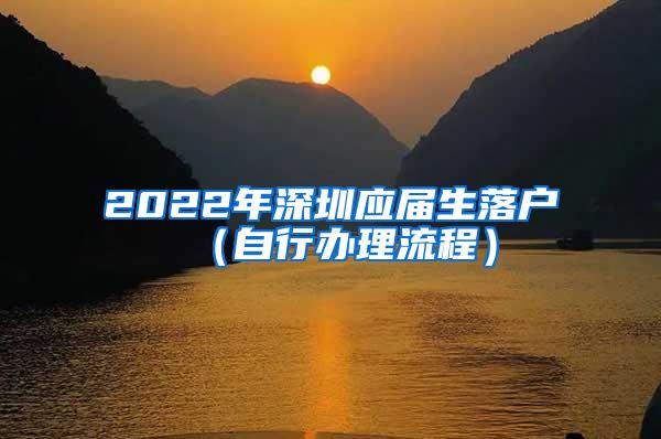 2022年深圳应届生落户（自行办理流程）