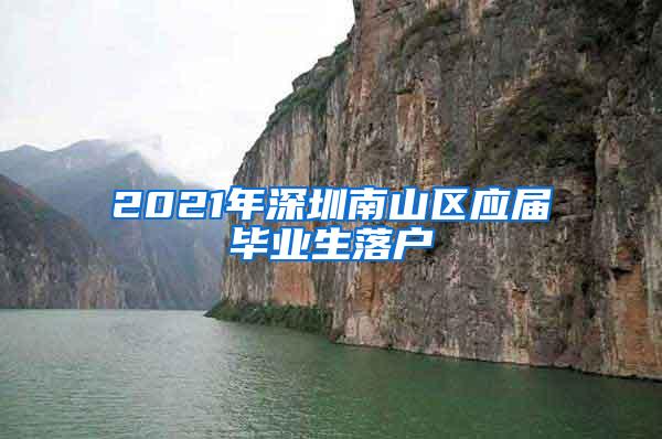 2021年深圳南山区应届毕业生落户