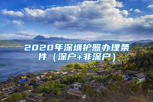 2020年深圳护照办理条件（深户+非深户）