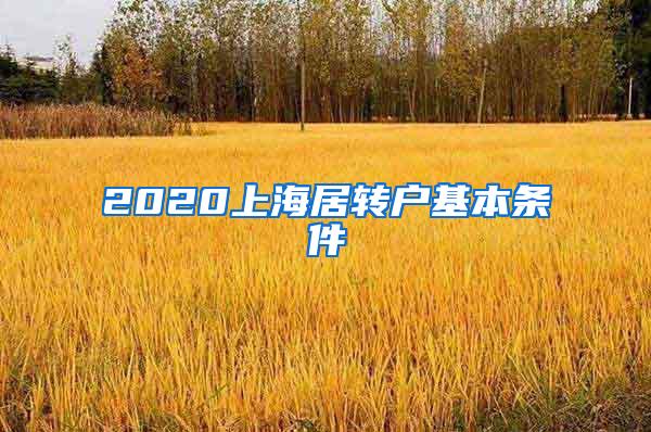 2020上海居转户基本条件