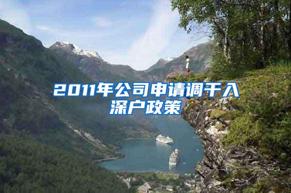 2011年公司申请调干入深户政策