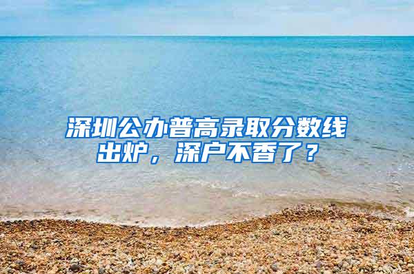 深圳公办普高录取分数线出炉，深户不香了？