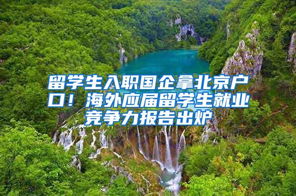 留学生入职国企拿北京户口！海外应届留学生就业竞争力报告出炉