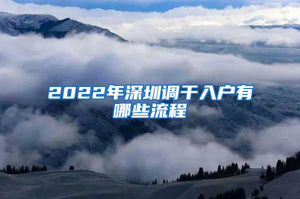 2022年深圳调干入户有哪些流程