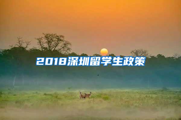 2018深圳留学生政策