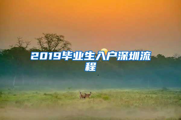 2019毕业生入户深圳流程