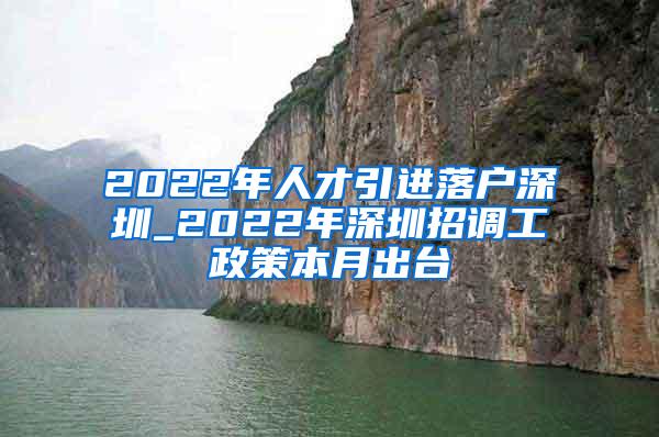 2022年人才引进落户深圳_2022年深圳招调工政策本月出台