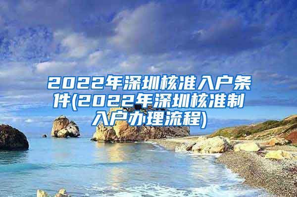 2022年深圳核准入户条件(2022年深圳核准制入户办理流程)