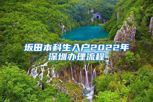 坂田本科生入户2022年深圳办理流程