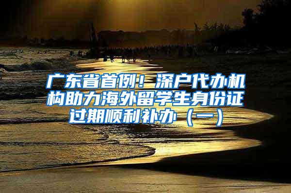 广东省首例！深户代办机构助力海外留学生身份证过期顺利补办（一）